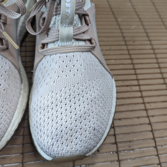 Adidas Pure Boost X Womens Size 9 Athletic Running Shoes Tan Pink BB6092 - Picture 4 of 11